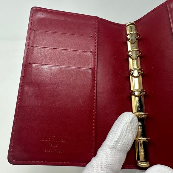 Louis Vuitton LV Agenda PM Cover Vernis Dark Red - Picture 13 of 13